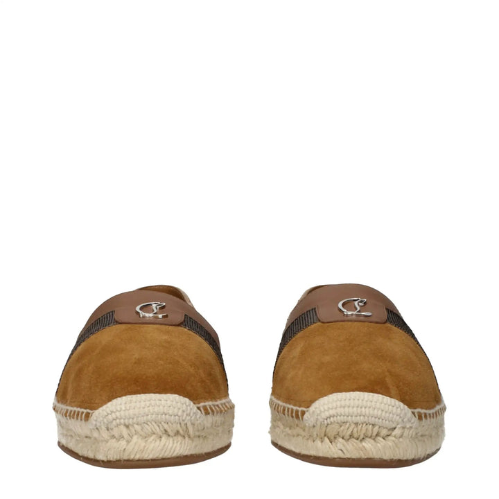 Christian Louboutin Sample Sale | Christian Louboutin Brown Leather Espadrilles - | Designer outlet