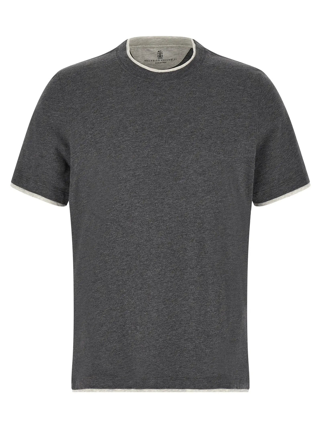 Brunello Cucinelli Sample Sale | Brunello Cucinelli Gray Cotton T-Shirt - | Designer outlet