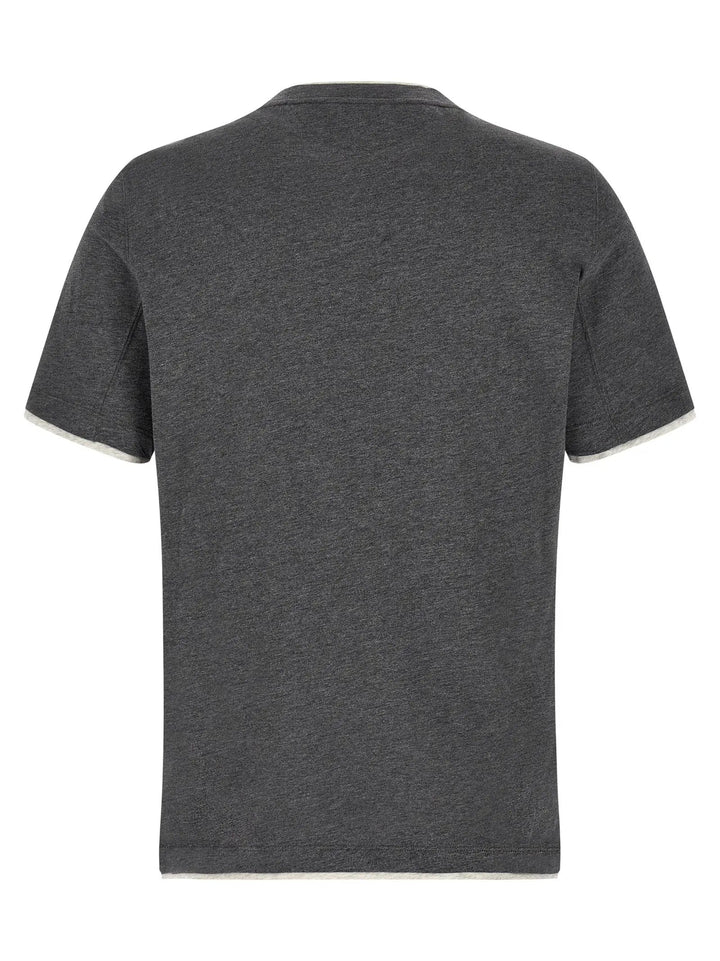 Brunello Cucinelli Sample Sale | Brunello Cucinelli Gray Cotton T-Shirt - | Designer outlet