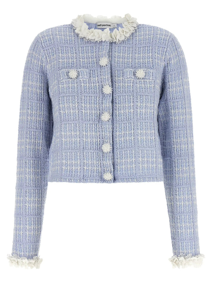 Self-Portrait Sample Sale | Self-Portrait Blue Cotton Full-Length Jacket - | Designer outlet