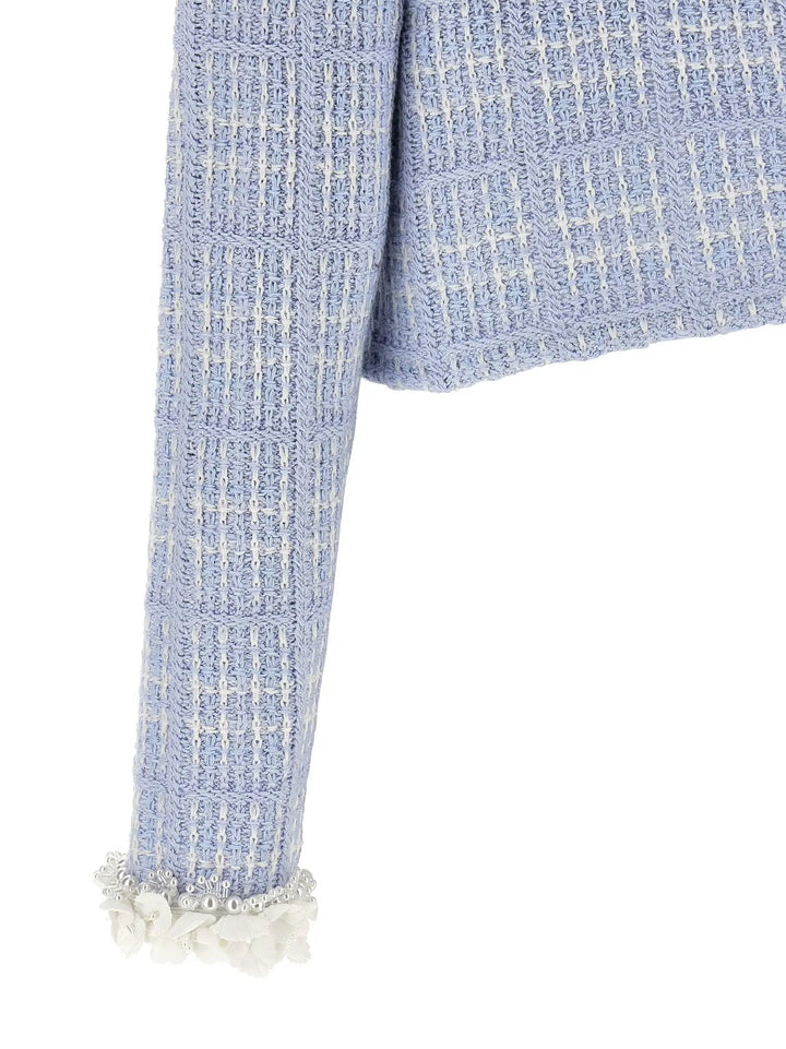 Self-Portrait Sample Sale | Self-Portrait Blue Cotton Full-Length Jacket - | Designer outlet