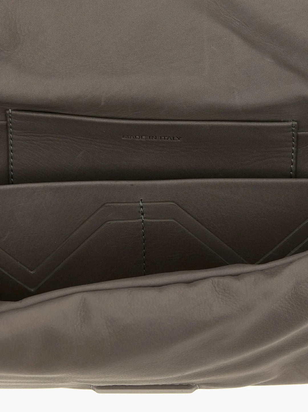 Rick Owens Sample Sale | Rick Owens Gray Calfskin Clutch Bag - | Designer outlet