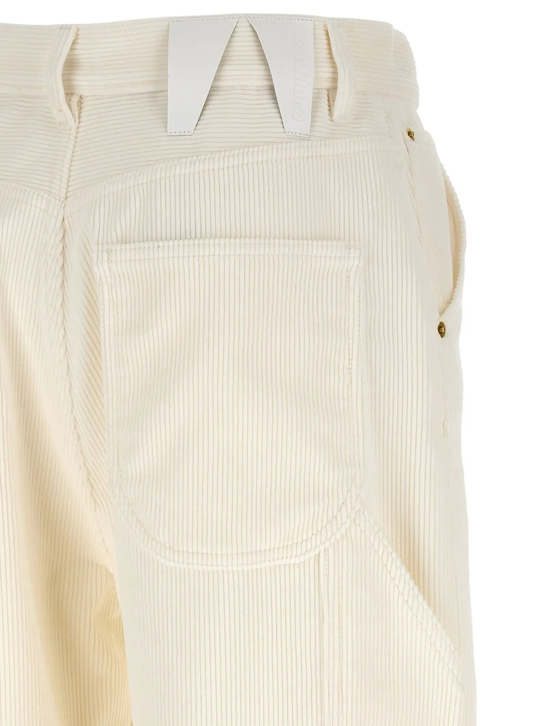 Darkpark Sample Sale | Darkpark White Cotton Casual Pants - | Designer outlet