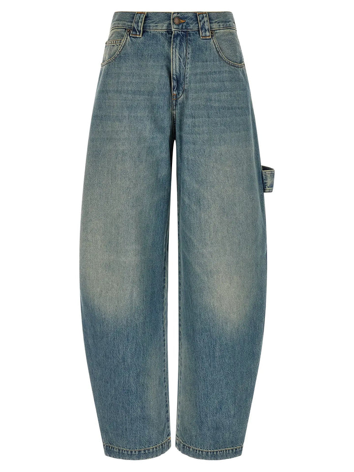 Darkpark Sample Sale | Darkpark Blue Cotton Relaxed Fit Jeans - | Designer outlet