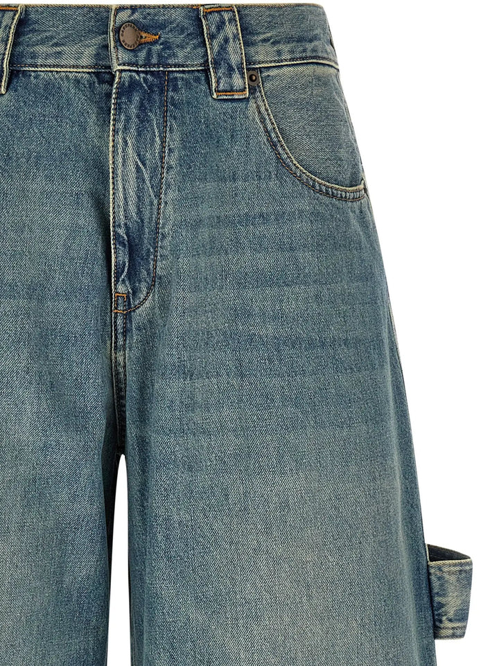 Darkpark Sample Sale | Darkpark Blue Cotton Relaxed Fit Jeans - | Designer outlet