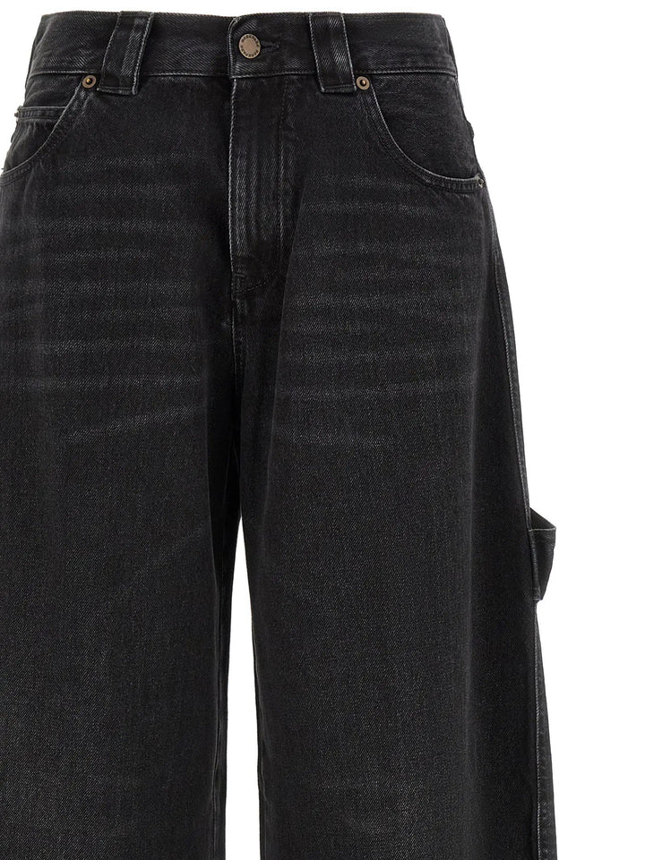 Darkpark Sample Sale | Darkpark Black Cotton Relaxed Fit Jeans - | Designer outlet
