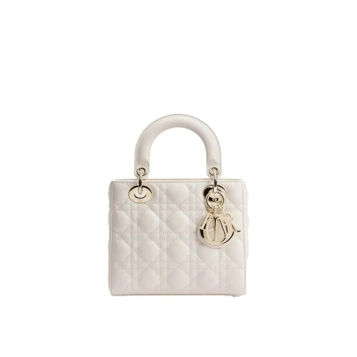 Dior Sample Sale | Dior White Lamb Leather Handbag - | Designer outlet