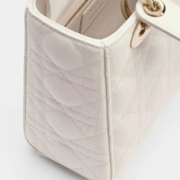Dior Sample Sale | Dior White Lamb Leather Handbag - | Designer outlet