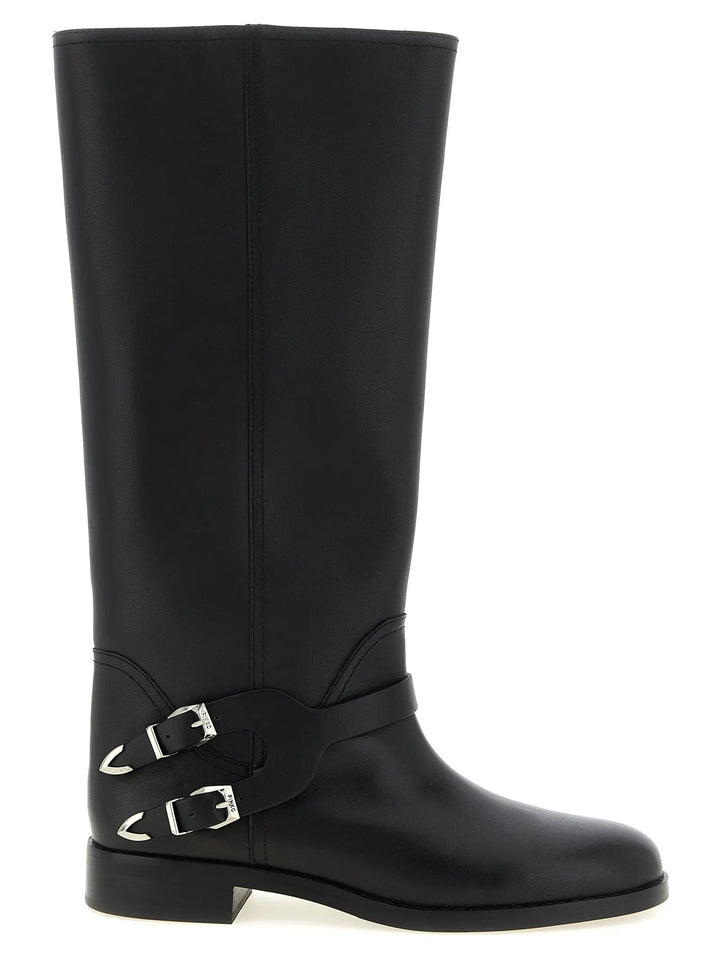 PINKO Sample Sale | PINKO Black Cowhide Over The Knee - | Designer outlet