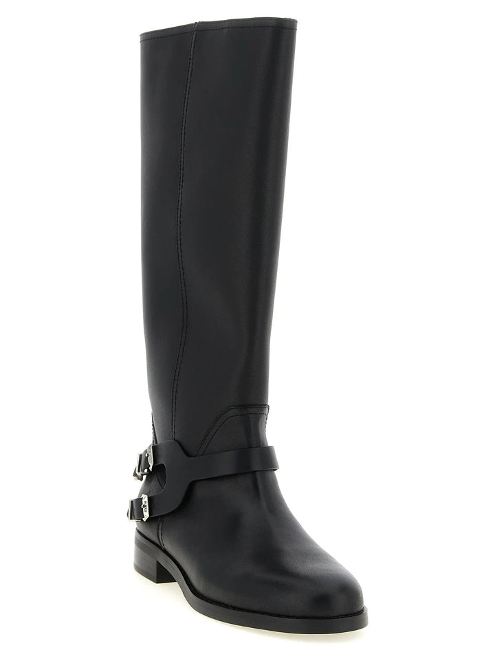 PINKO Sample Sale | PINKO Black Cowhide Over The Knee - | Designer outlet