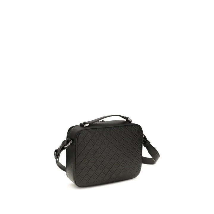 Ferragamo Sample Sale | Ferragamo Black Calf Leather Bos Taurus Shoulder Bag - | Designer outlet