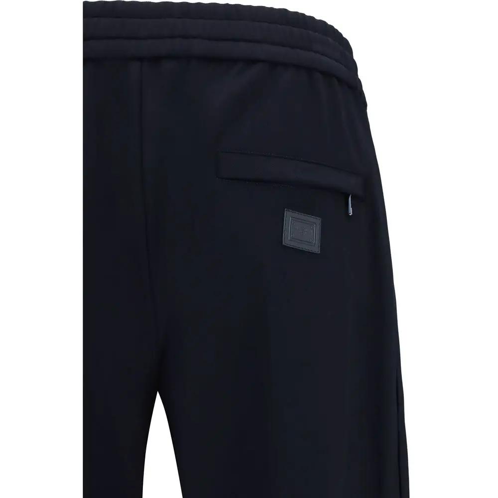 Dolce &amp; Gabbana Sample Sale | Dolce &amp; Gabbana Blue Polyamide Athletic Pants - | Designer outlet