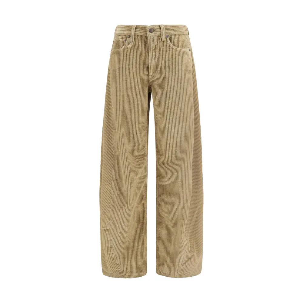 R13 Sample Sale | R13 Brown Cotton Relaxed Fit Jeans - | Designer outlet
