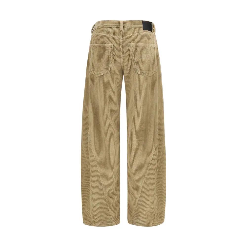 R13 Sample Sale | R13 Brown Cotton Relaxed Fit Jeans - | Designer outlet