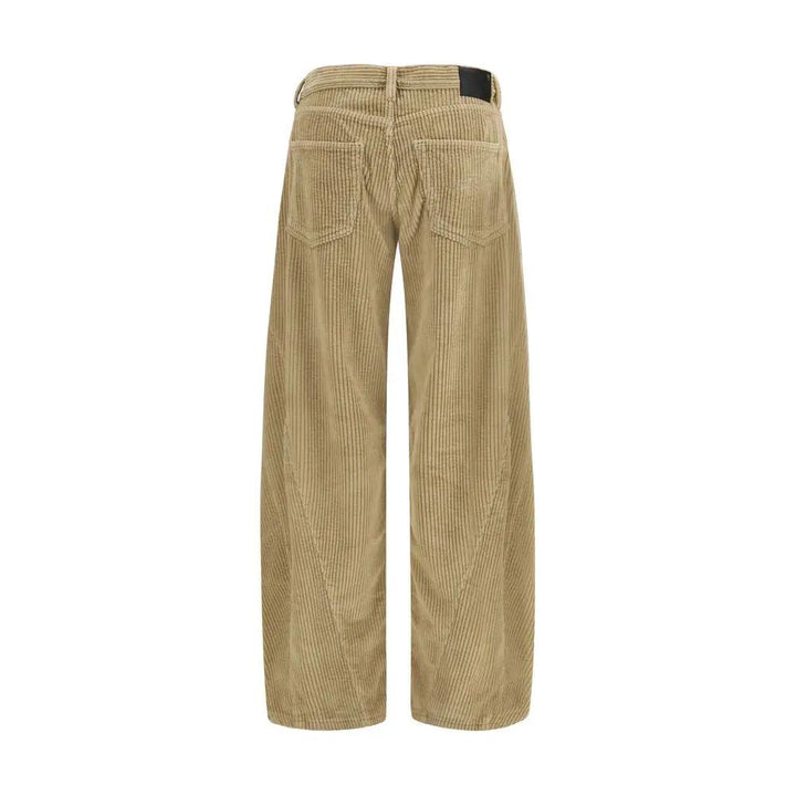 R13 Sample Sale | R13 Brown Cotton Relaxed Fit Jeans - | Designer outlet