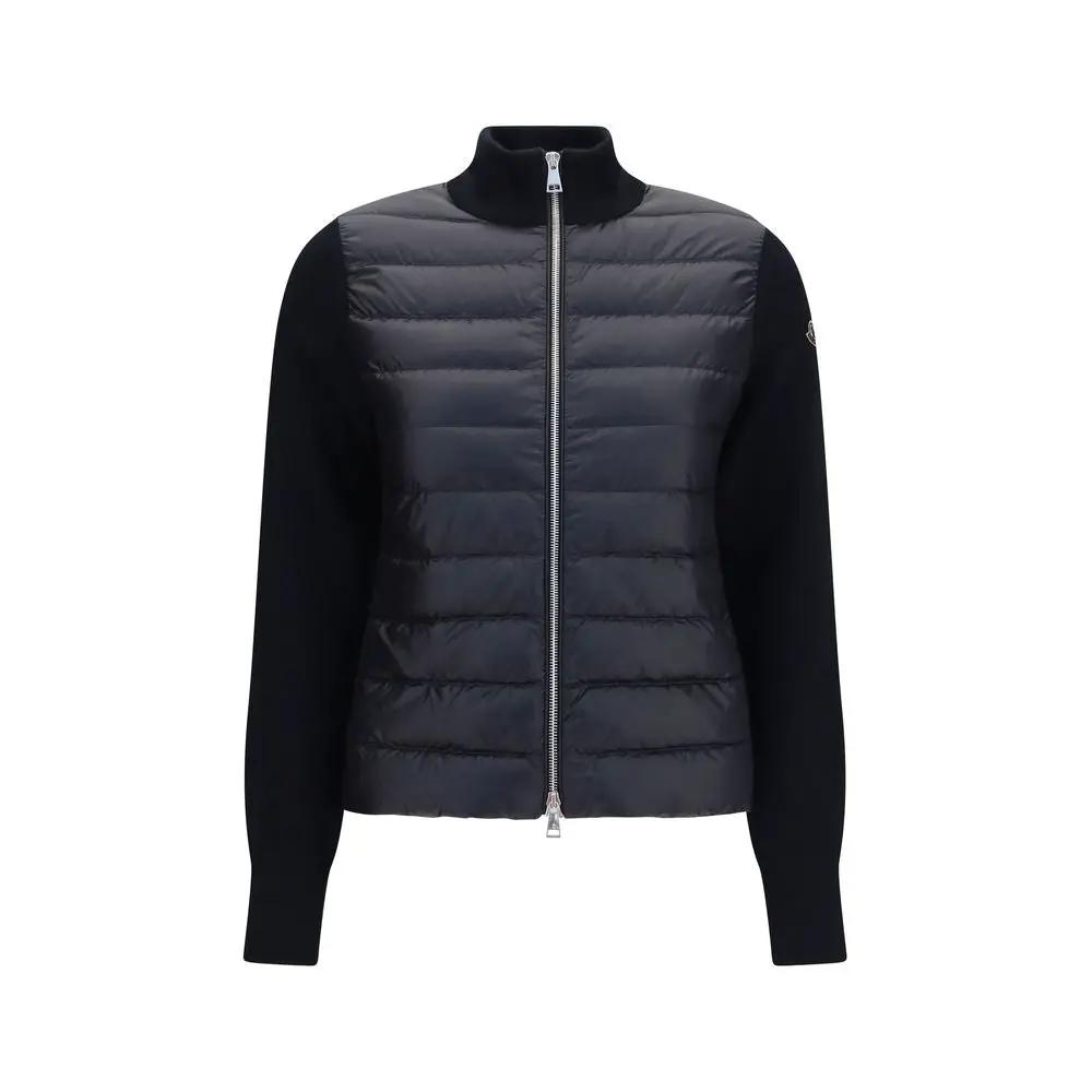 Moncler Sample Sale | Moncler Black Polyamide Cardigan - | Designer outlet