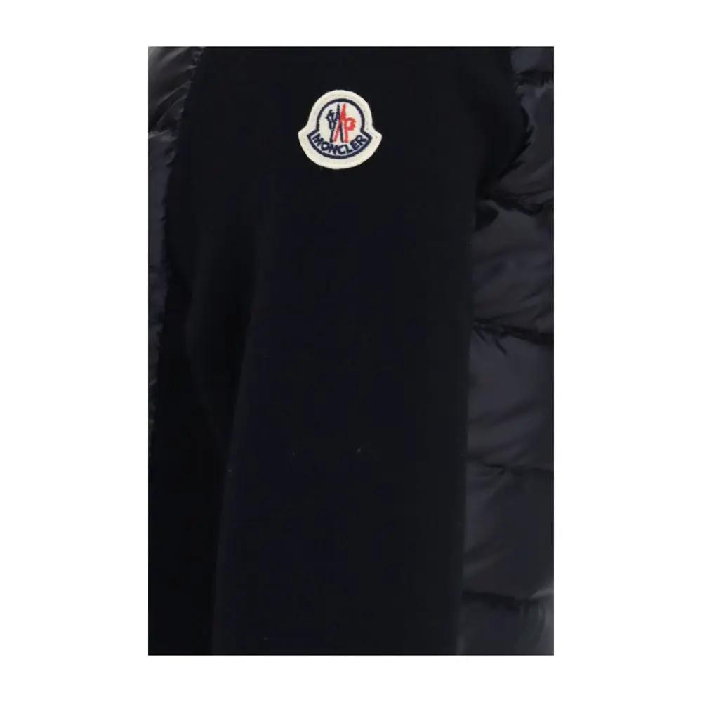 Moncler Sample Sale | Moncler Black Polyamide Cardigan - | Designer outlet