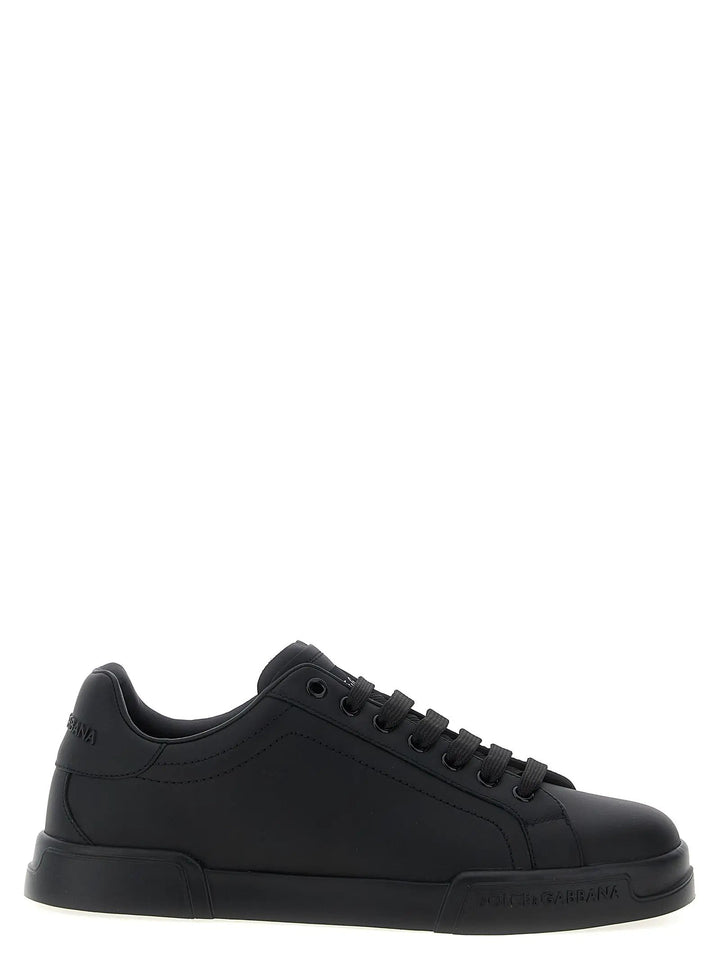 Dolce &amp; Gabbana Sample Sale | Dolce &amp; Gabbana Black Calfskin Low Top Sneakers - | Designer outlet