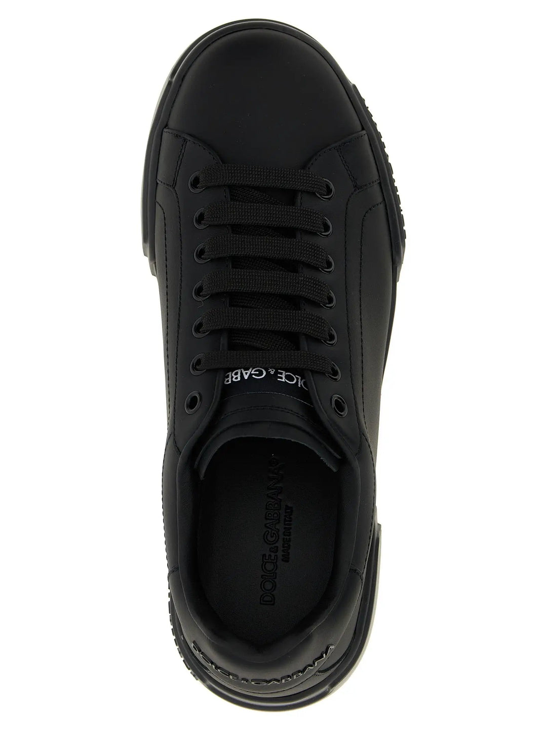Dolce &amp; Gabbana Sample Sale | Dolce &amp; Gabbana Black Calfskin Low Top Sneakers - | Designer outlet