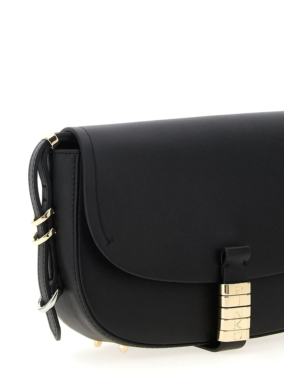 PINKO Sample Sale | PINKO Black Calfskin Crossbody Bag - | Designer outlet