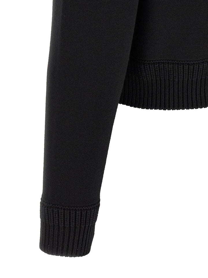 Moncler Sample Sale | Moncler Black Polyamide Cardigan - | Designer outlet