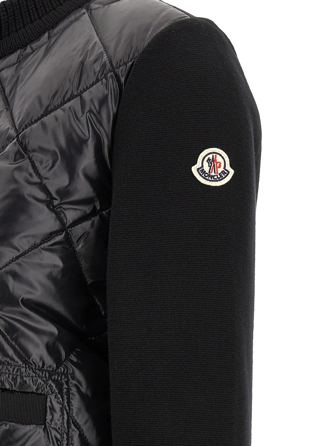 Moncler Sample Sale | Moncler Black Polyamide Cardigan - | Designer outlet