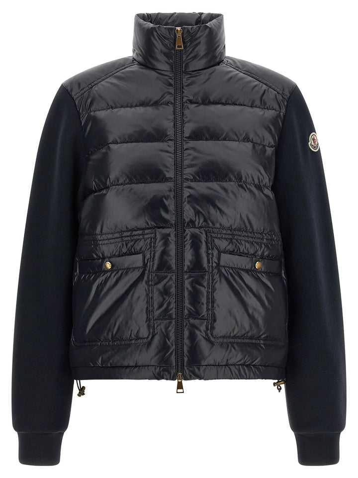 Moncler Sample Sale | Moncler Blue Polyamide Cardigan - | Designer outlet