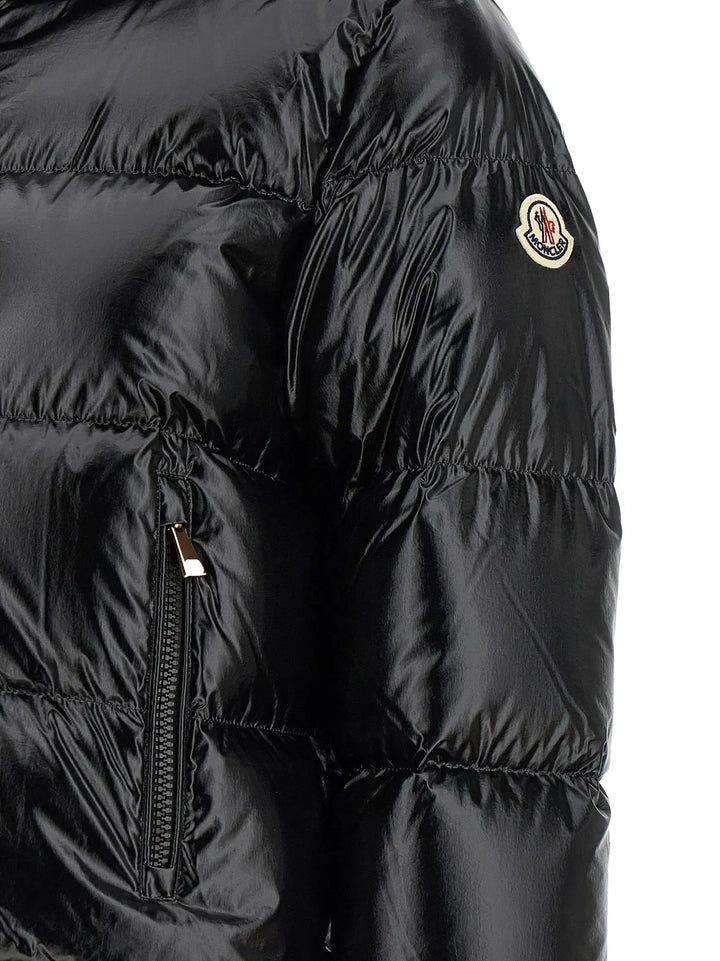 Moncler Sample Sale | Moncler Black Polyamide Full-Length Jacket - | Designer outlet