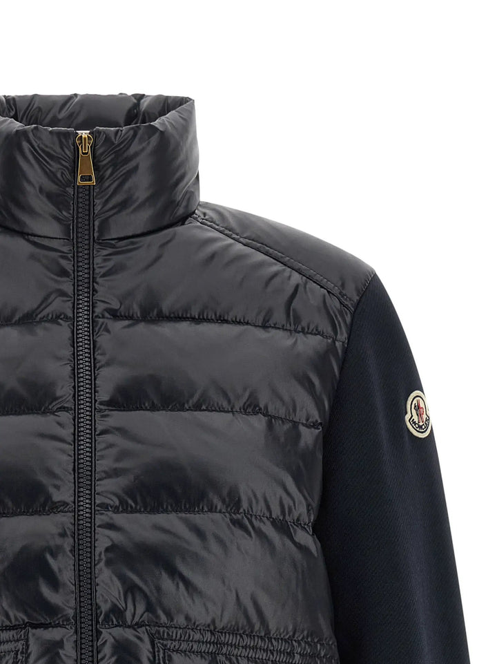 Moncler Sample Sale | Moncler Blue Polyamide Cardigan - | Designer outlet