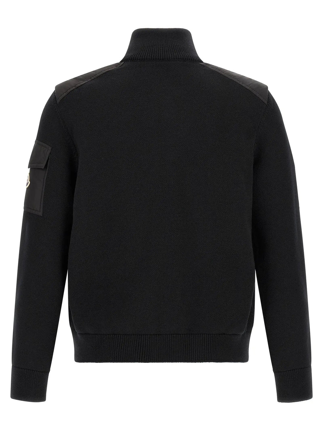 Moncler Sample Sale | Moncler Black Polyamide Cardigan - | Designer outlet