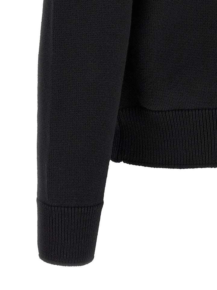 Moncler Sample Sale | Moncler Black Polyamide Cardigan - | Designer outlet