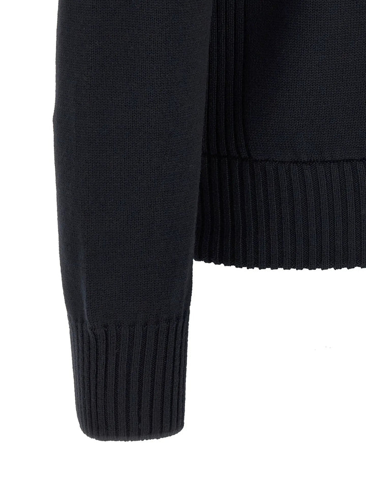Moncler Sample Sale | Moncler Blue Polyester Cardigan - | Designer outlet