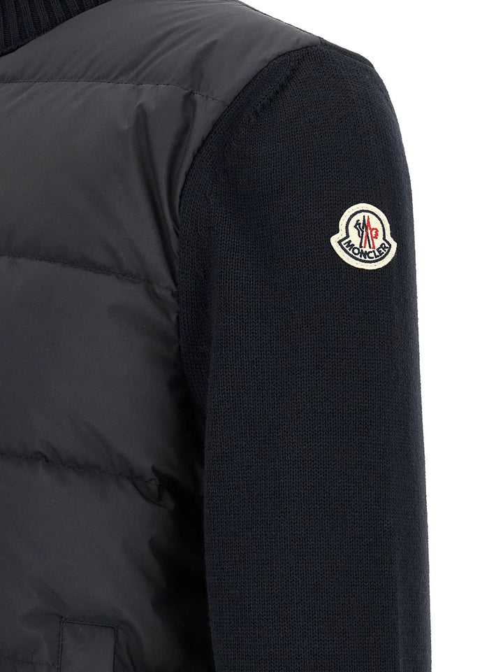 Moncler Sample Sale | Moncler Blue Polyester Cardigan - | Designer outlet