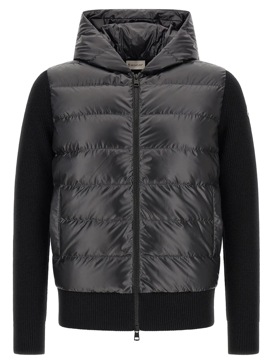 Moncler Sample Sale | Moncler Black Polyester Cardigan - | Designer outlet