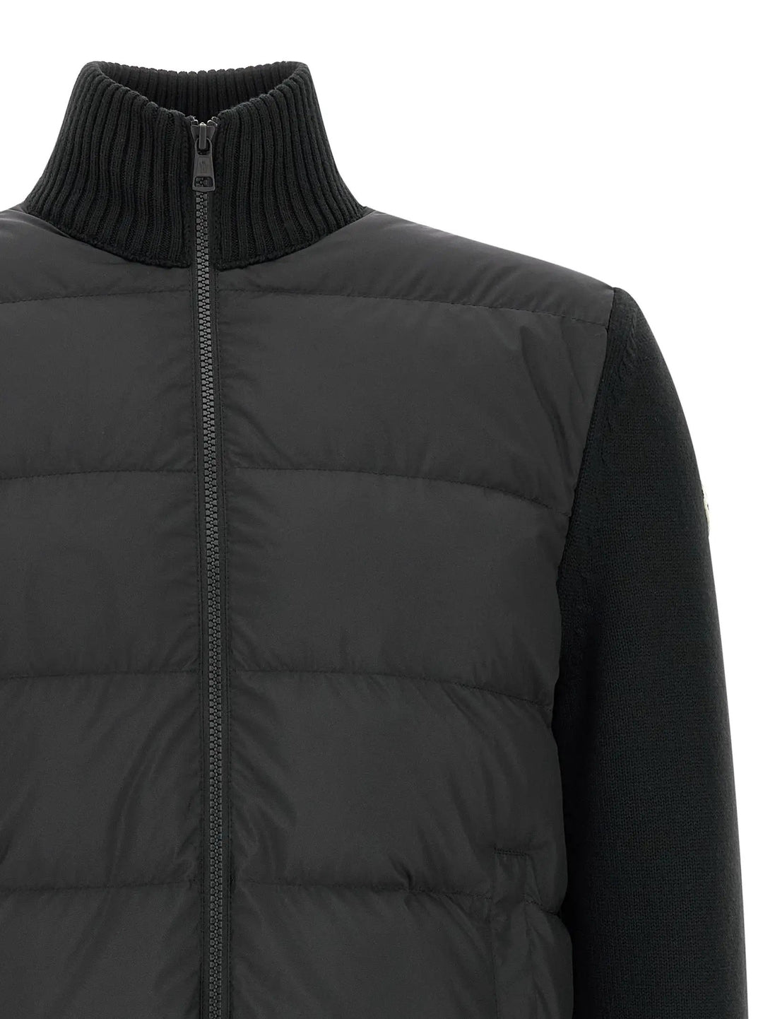 Moncler Sample Sale | Moncler Black Polyester Cardigan - | Designer outlet