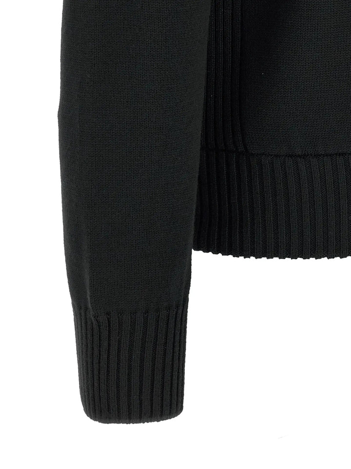 Moncler Sample Sale | Moncler Black Polyester Cardigan - | Designer outlet