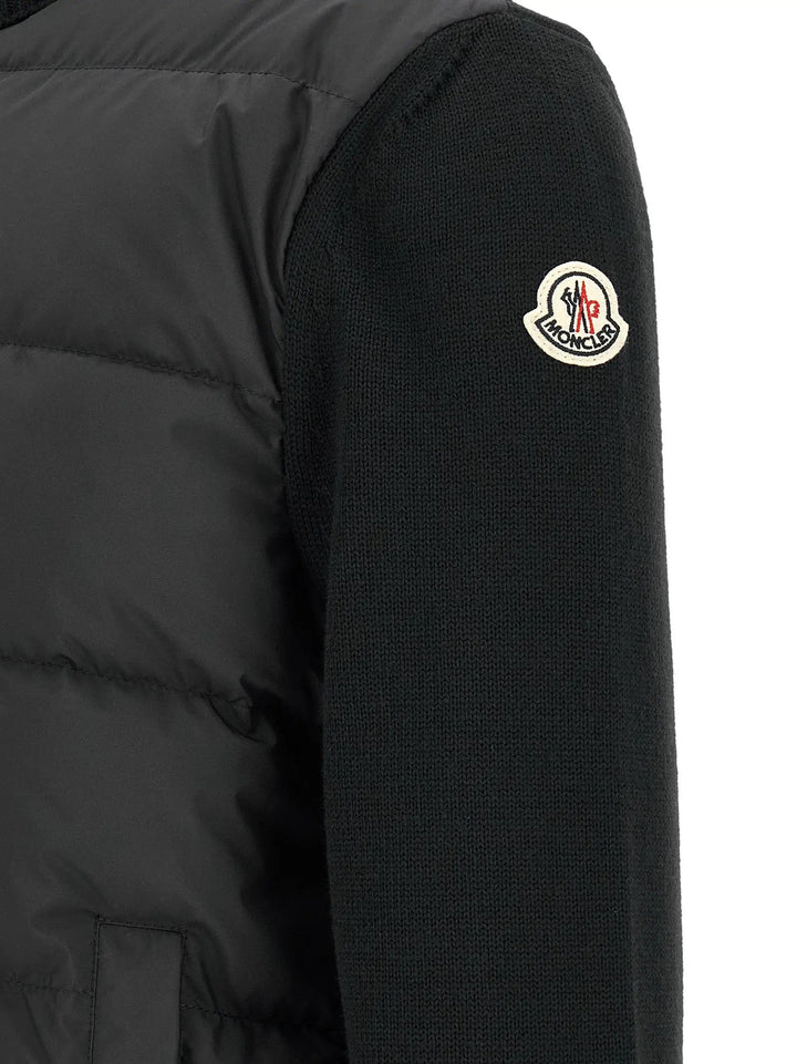 Moncler Sample Sale | Moncler Black Polyester Cardigan - | Designer outlet