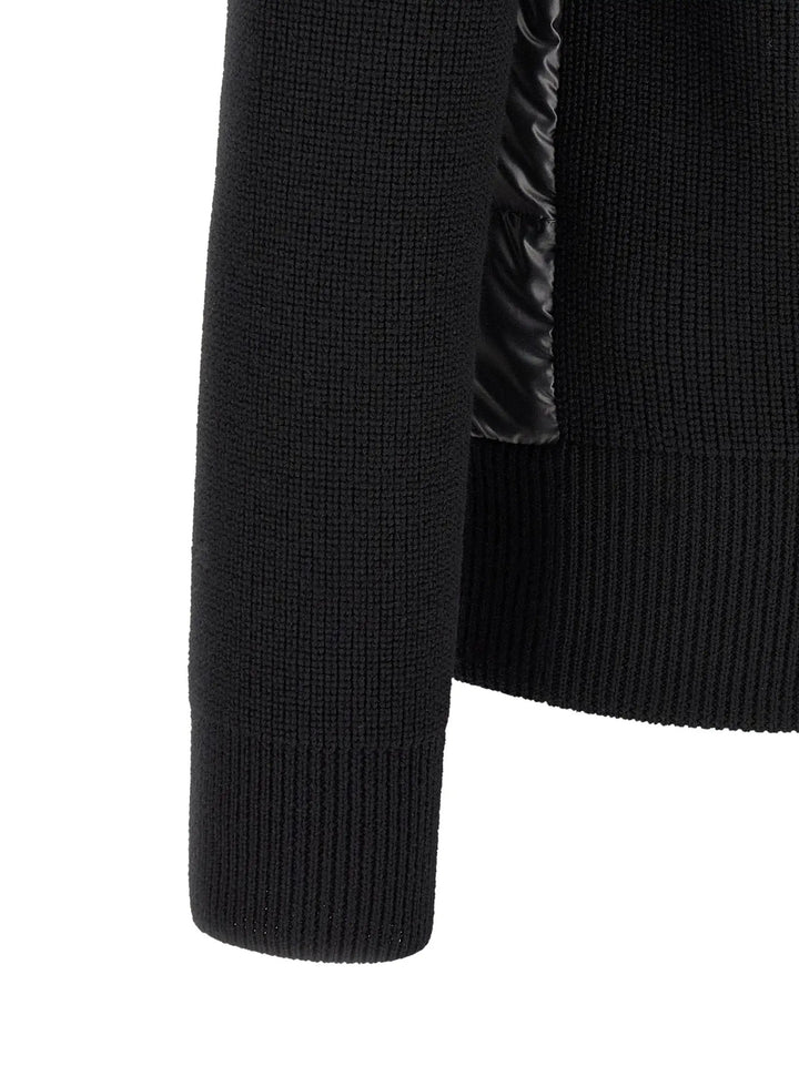 Moncler Sample Sale | Moncler Black Polyester Cardigan - | Designer outlet