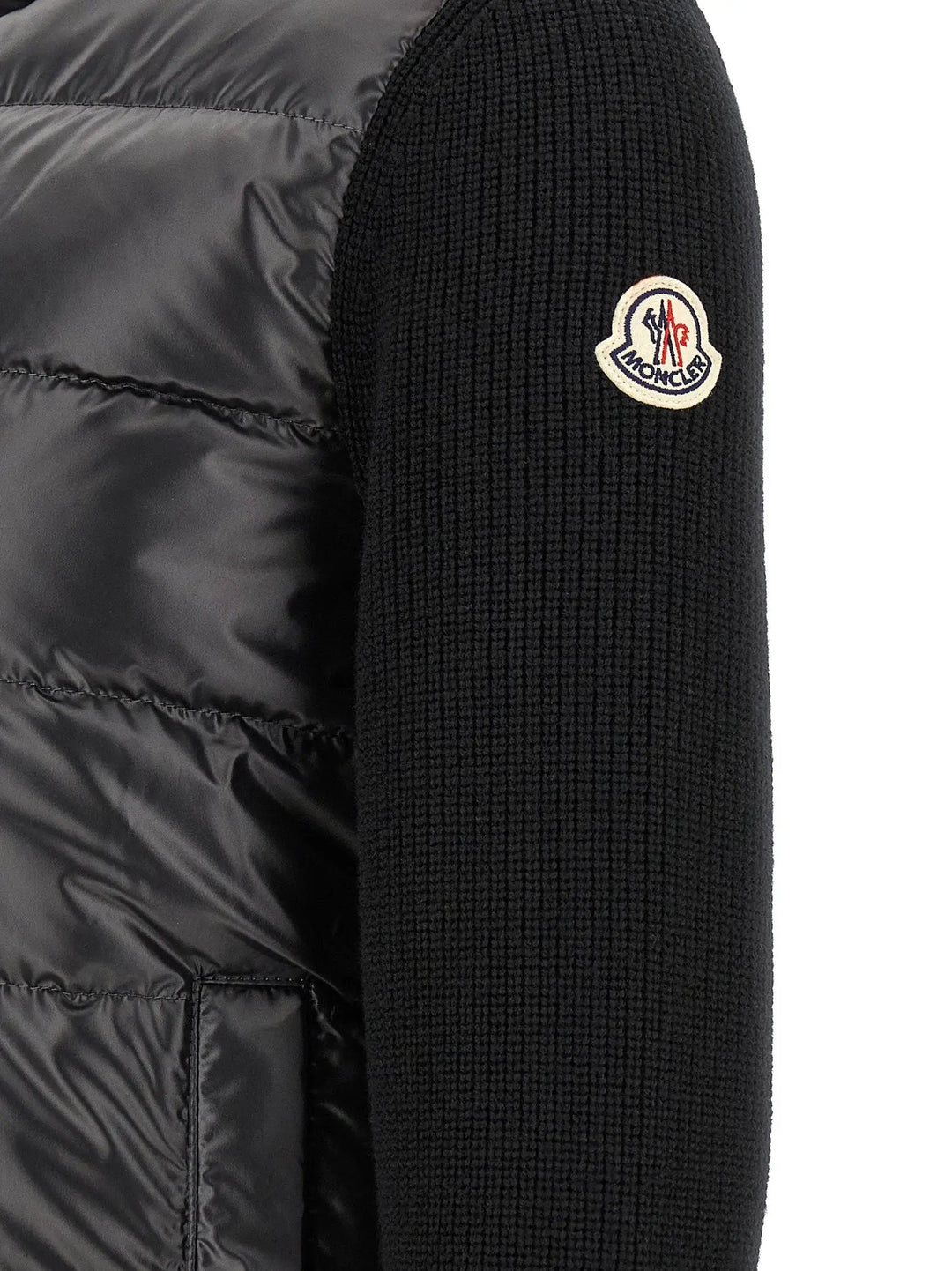 Moncler Sample Sale | Moncler Black Polyester Cardigan - | Designer outlet