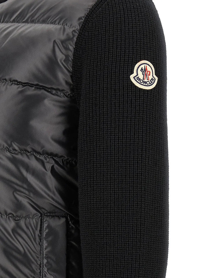 Moncler Sample Sale | Moncler Black Polyester Cardigan - | Designer outlet