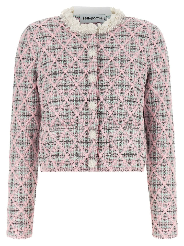 Self-Portrait Sample Sale | Self-Portrait Multicolor Cotton Cardigan - | Designer outlet
