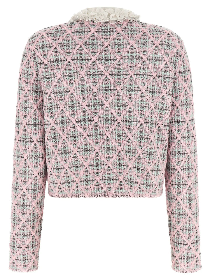 Self-Portrait Sample Sale | Self-Portrait Multicolor Cotton Cardigan - | Designer outlet