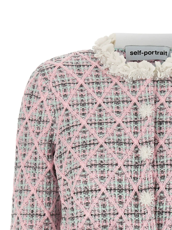 Self-Portrait Sample Sale | Self-Portrait Multicolor Cotton Cardigan - | Designer outlet