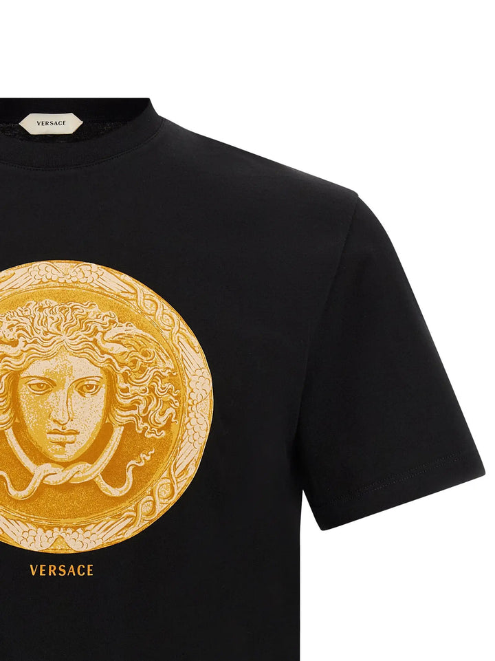 Versace Sample Sale | Versace Black Cotton T-Shirt - | Designer outlet