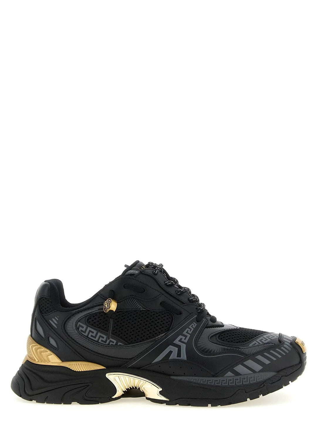 Versace Sample Sale | Versace Multicolor Calfskin Athletic Sneakers - | Designer outlet