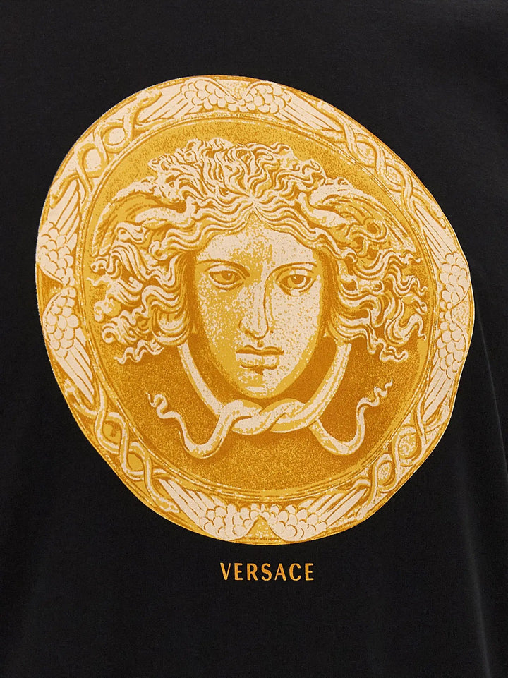Versace Sample Sale | Versace Black Cotton T-Shirt - | Designer outlet