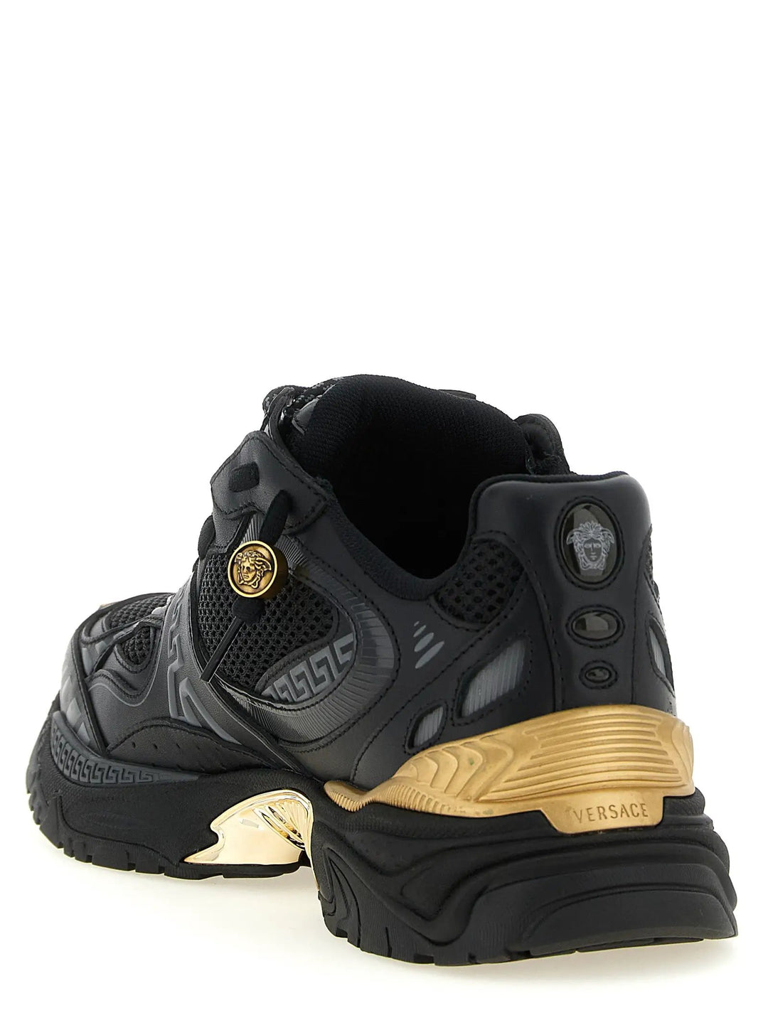 Versace Sample Sale | Versace Multicolor Calfskin Athletic Sneakers - | Designer outlet