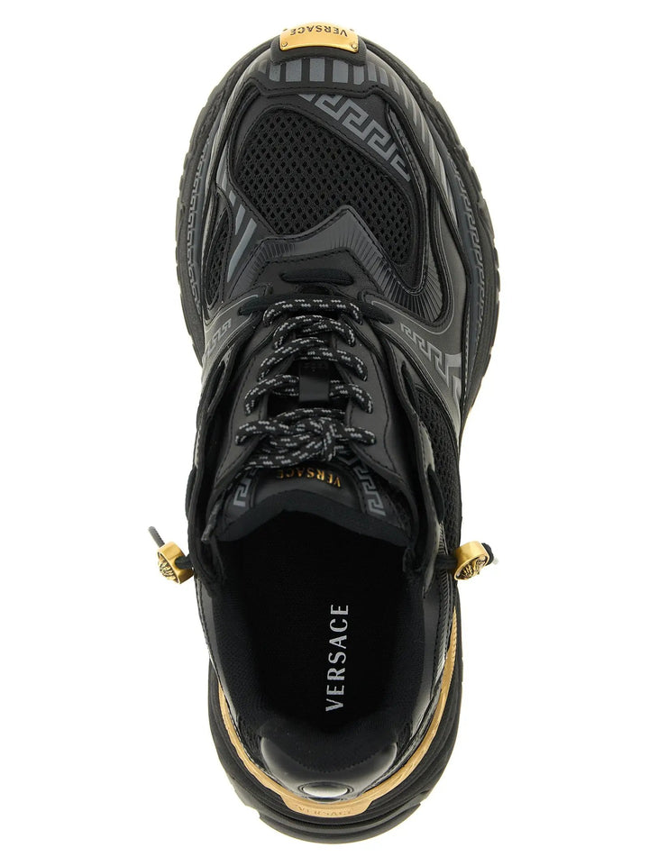 Versace Sample Sale | Versace Multicolor Calfskin Athletic Sneakers - | Designer outlet