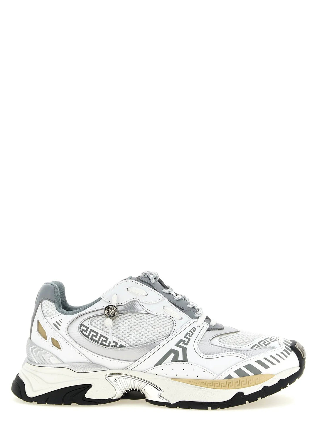 Versace Sample Sale | Versace Multicolor Calfskin Chunky Sneakers - | Designer outlet