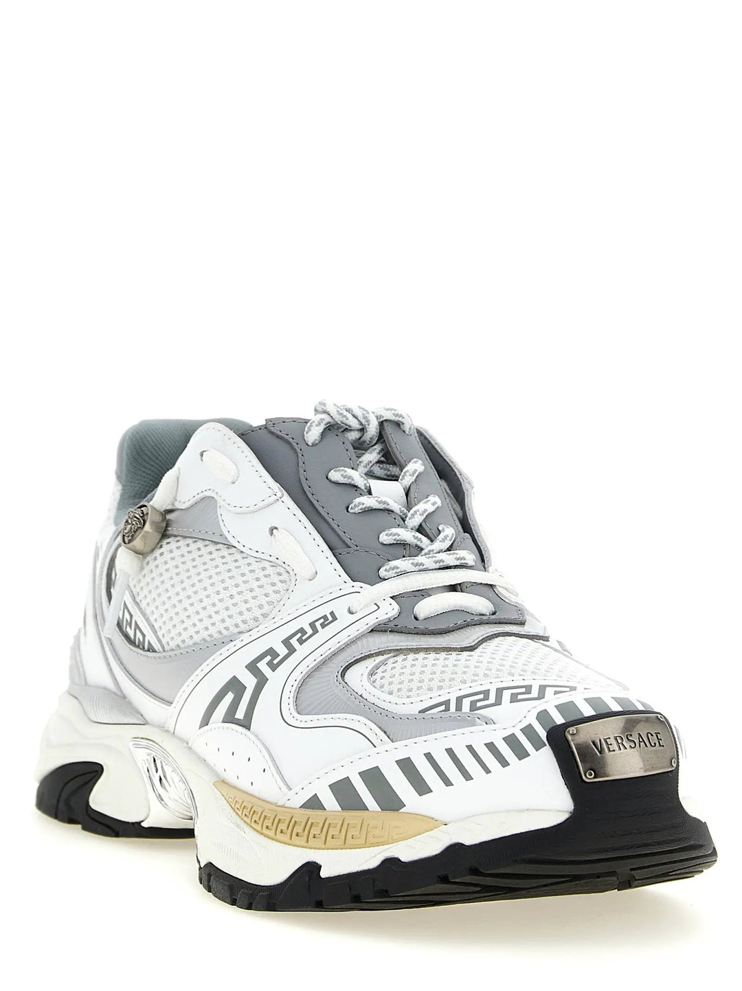 Versace Sample Sale | Versace Multicolor Calfskin Chunky Sneakers - | Designer outlet